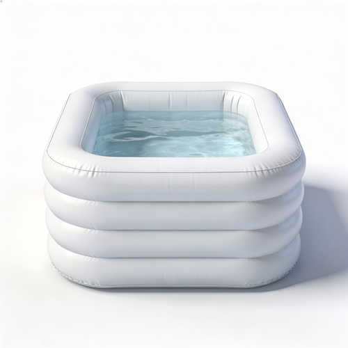 Edith Jac Vasca da Bagno Gonfiabile Quadrata 86 x 86 x 25 cm